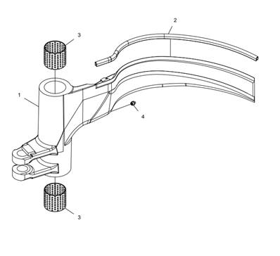 Couteau ébrancheur gauche, standard LM043520