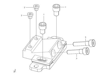 Bloc hydraulique du système de marquage couleur LM609074