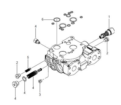 Section hydraulique centrale s04 LM61421001