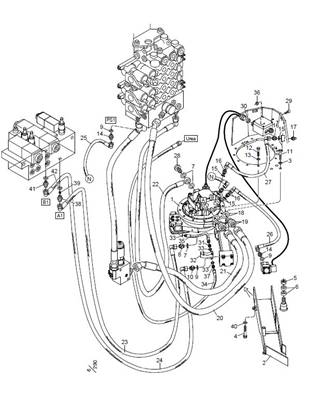 Hydraulique de l'unité de scie SuperCut 100 F11-19 LM999416