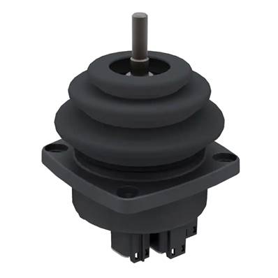 Joystick large manche CANbus, à effet Hall, à 2 axes IQAN LC5-C01-U2 Parker 2007