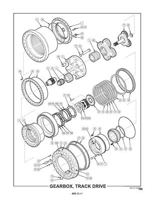 Assemblage des chenilles, réducteur 4090941