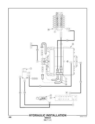 Installation hydraulique, treuil 50277241