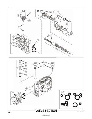 Section de distributeur, rotation de grappin 51152341