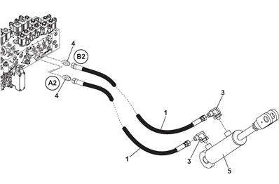 Conduites hydrauliques de marche-pied avant 9990065