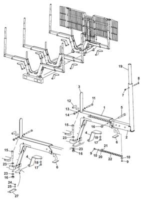 Berces mécaniques/hydrauliques, montage 9991267