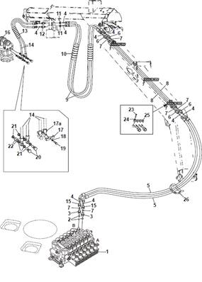 Rotator, conduites hydrauliques 9991854