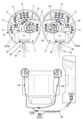 Joystick SAKAE, assemblage 9991929