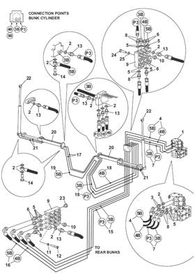 Berces hydrauliques, montage 9992426