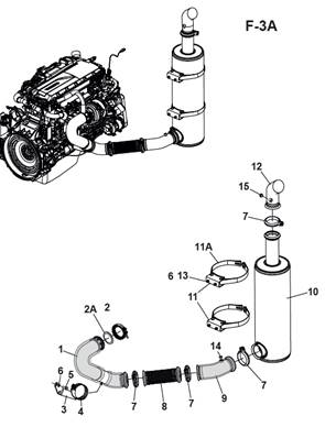 Echappement moteur stage 3, montage 9992688