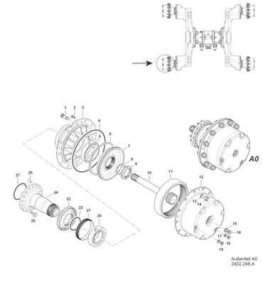 Bogie, réducteur 99929362