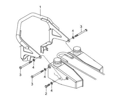 Arceau de protection des réservoirs du système de marquage couleur LM033596