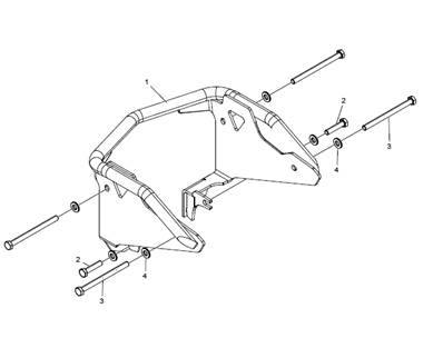 Arceau de protection du tilt  des réservoirs du marquage couleur LM034535