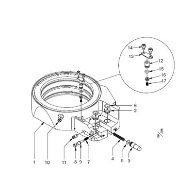 Système de tension de chaînes pour unité de scie 518 LM609100