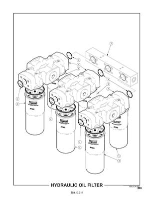 Filtre à huile hydraulique 50310211
