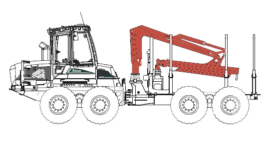 Grue Porteur Eco Log 574F | Cuoq Forest Diffusion