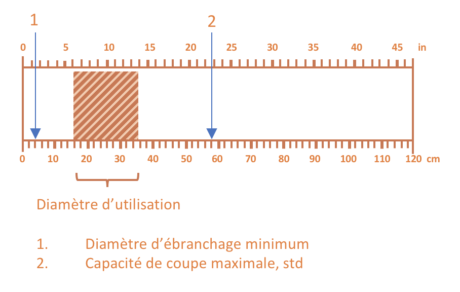Diamètre de coupe | Cuoq Forest Diffusion