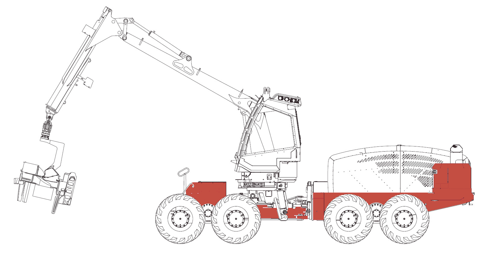 Chassis Abatteuse Eco Log 688E | Cuoq Forest Diffusion