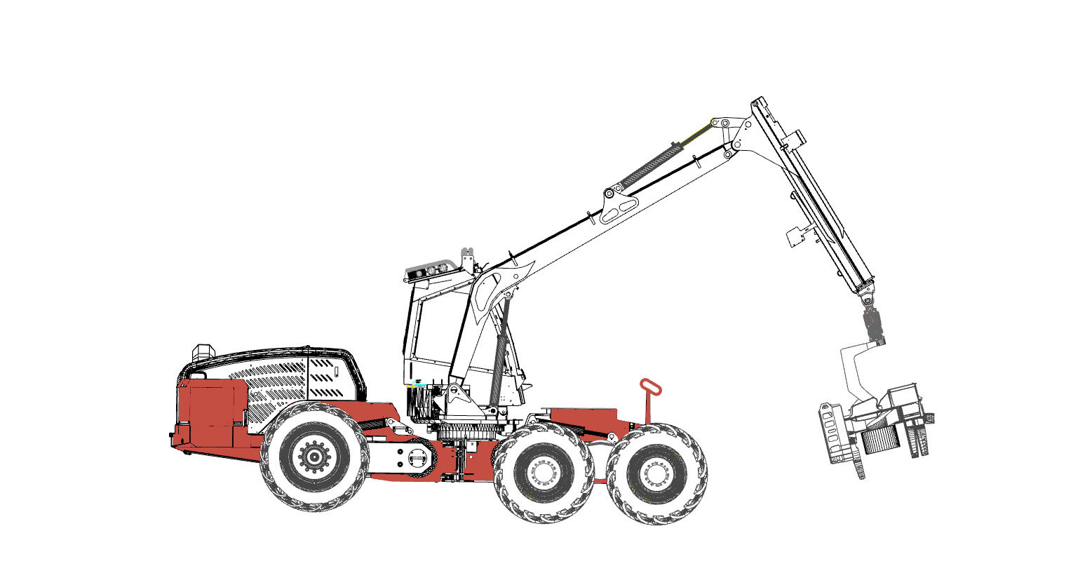 Chassis Abatteuse Eco Log 560F | Cuoq Forest Diffusion