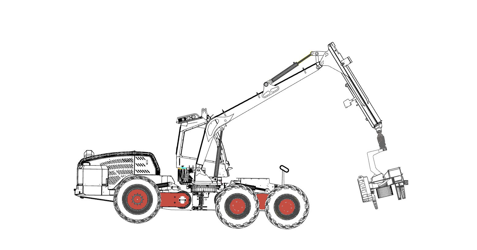 Groupe motopropulseur Abatteuse Eco Log 560D | Cuoq Forest Diffusion