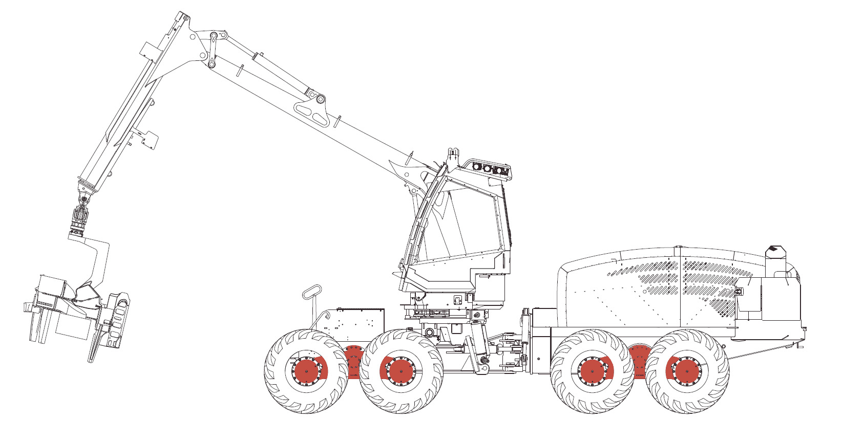 Groupe motopropulseur Abatteuse Eco Log 688E  | Cuoq Forest Diffusion