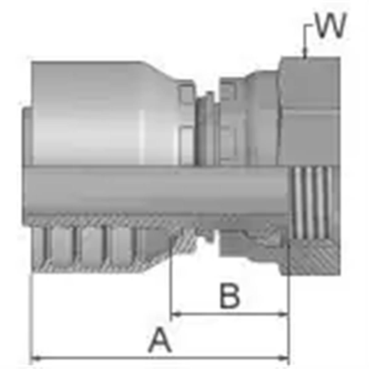 Embout à sertir PARKER BSP 1/4 - Série 48 19248-4-4