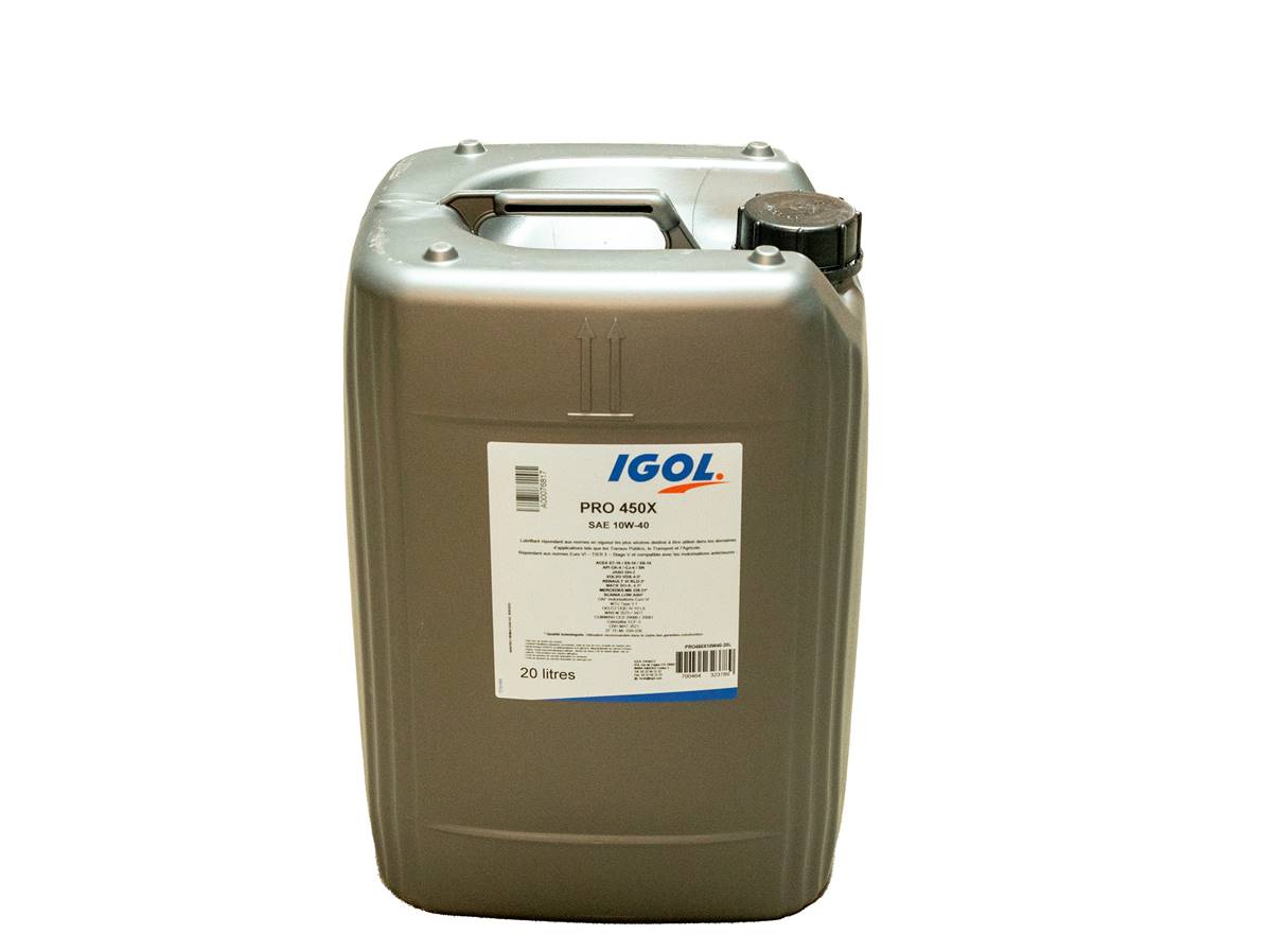 Huile moteur IGOL PRO 450X 10w40 20L, Remplacé par FLHM10W40EVO450XB20