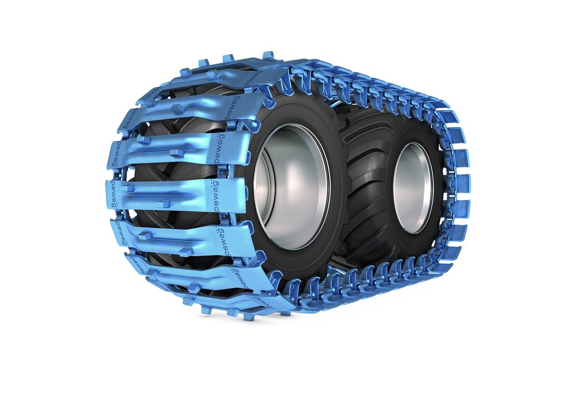 Paire de tracks bluetrack flow wide 26mm 2x2 pour 710/45 Pewag 568142X2