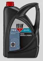 Huile de transmission YORK 793 SAE 80W90, 5L