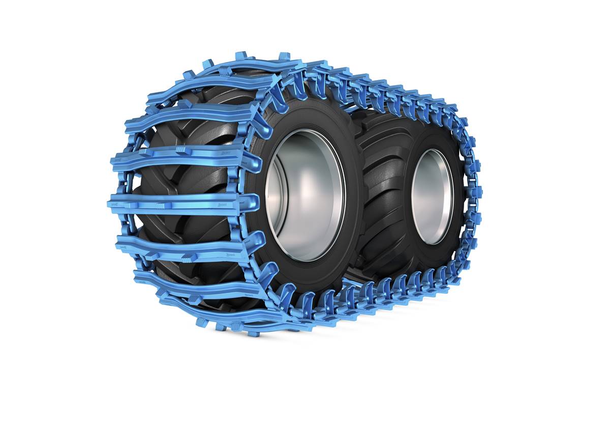 Paire de tracks bluetrack duro 26mm 2x2 pour 700/50 Pewag 735462X2