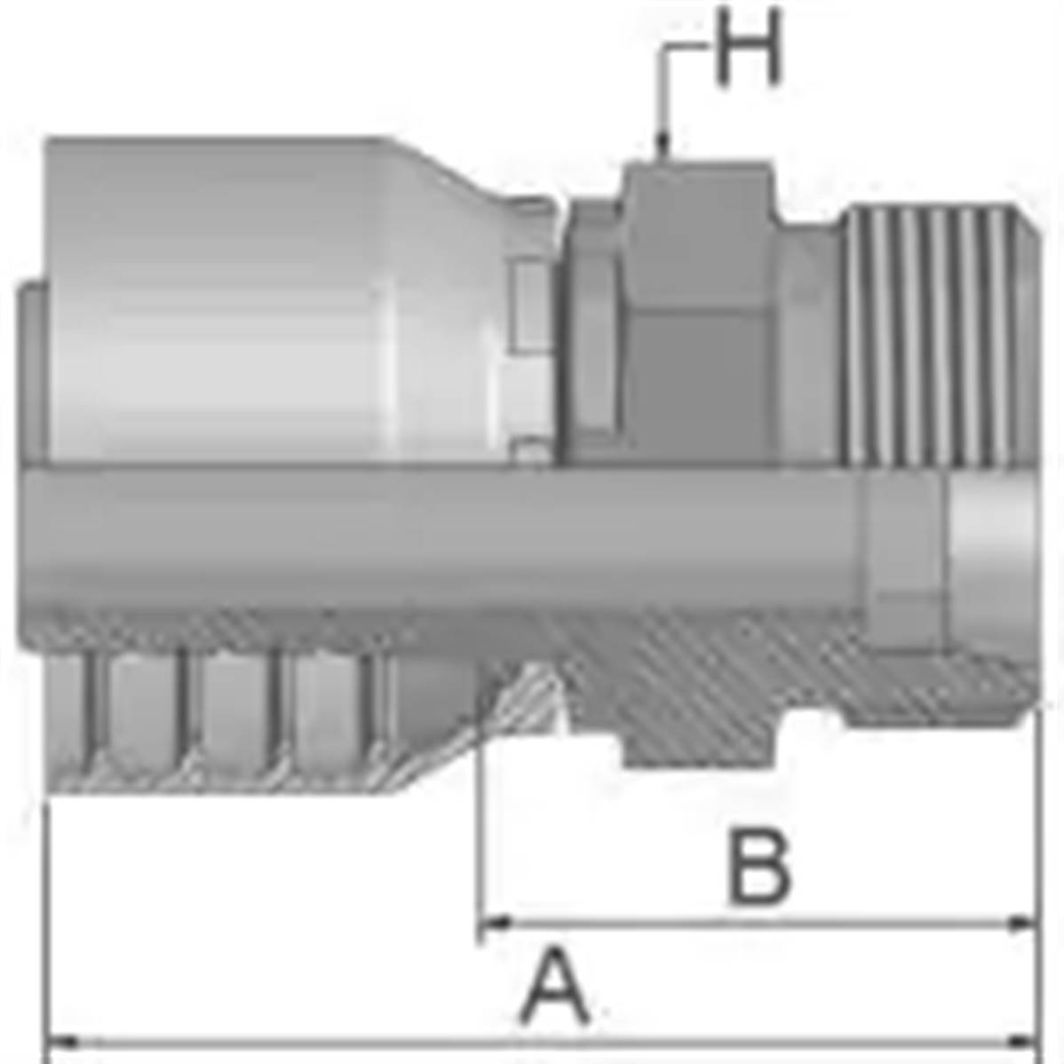 Embout à sertir PARKER S 8 - Mâle - Série 48 1D248-8-4