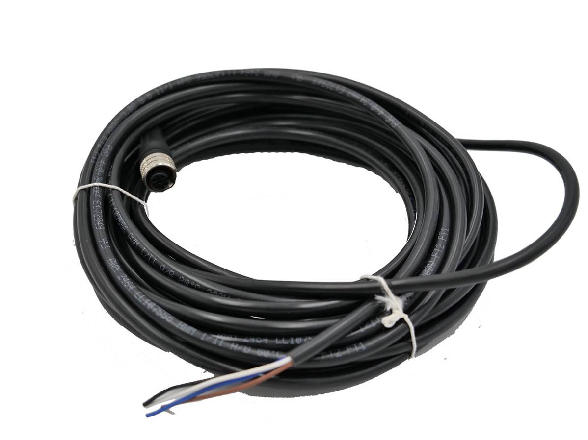 M12 FLYING LEAD 10 METRE(S) 4 CORE PVC câble - ORANGE Parker P833PVC10M