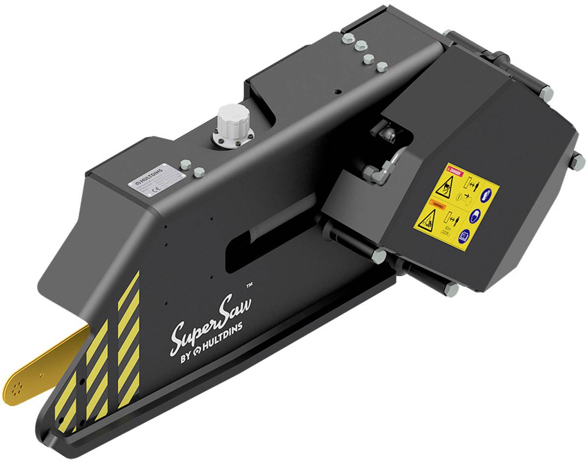 Scie SuperSaw 555-S HULTDINS pour grappin, moteur 19 cm3 et guide de 90 cm