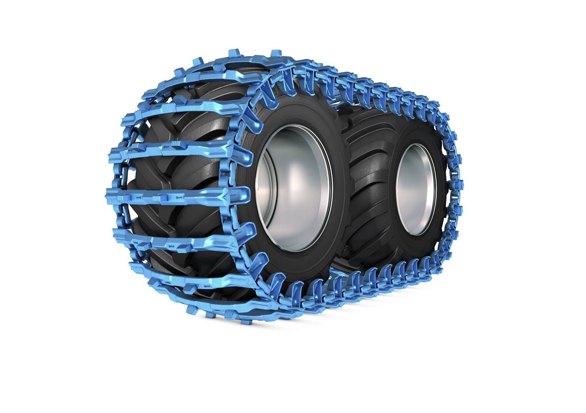 Paire de tracks bluetrack perfekt 26mm 2x2 pour 600/55 Pewag 762732X2