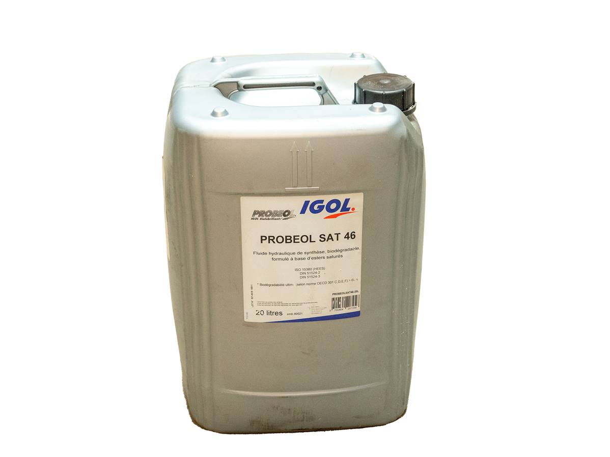 Huile hydraulique bio IGOL PROBEOL 46 20L PROBEOLSAT46-20L