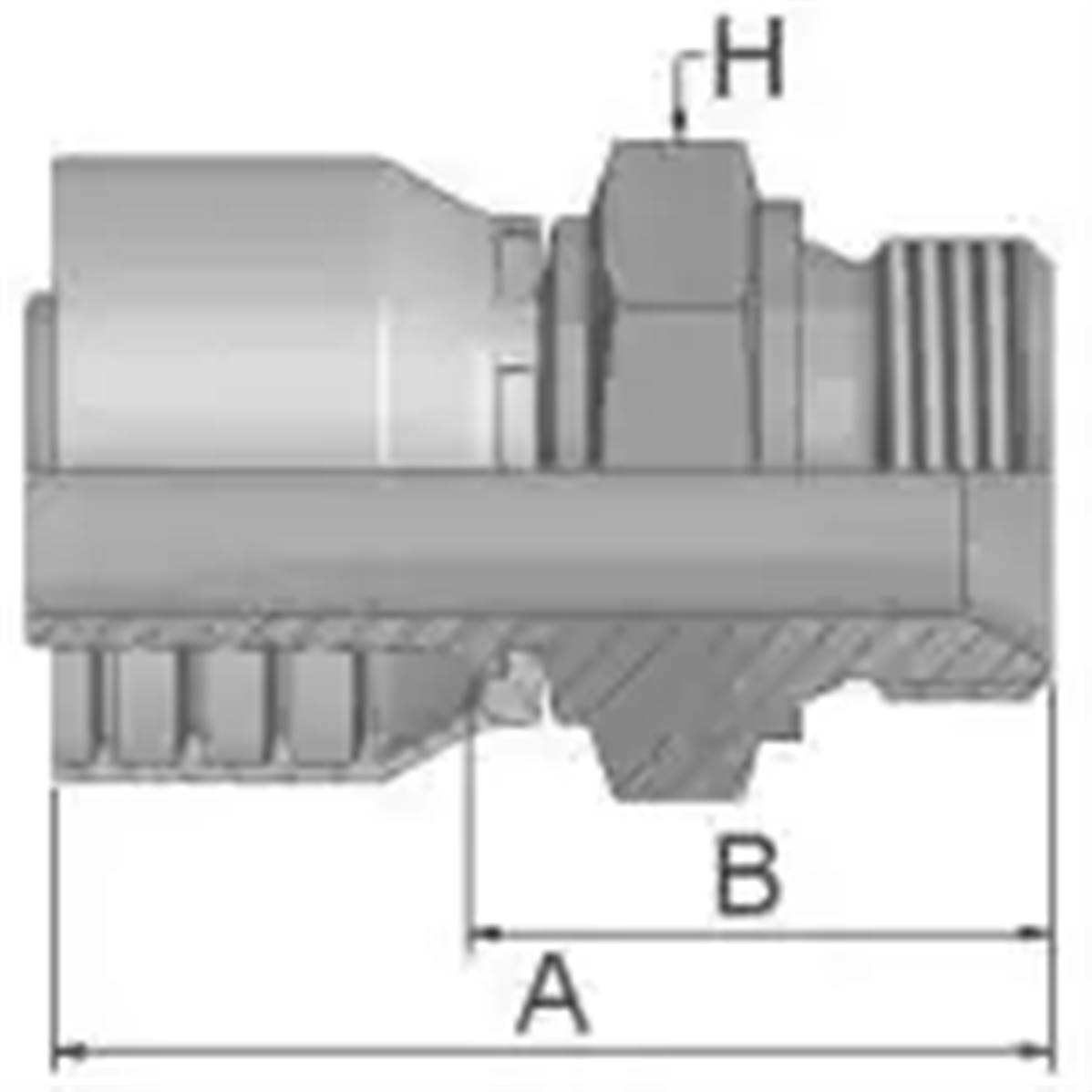 Embout à sertir PARKER BSP 1/2 - Mâle - Série 48 1D948-8-8